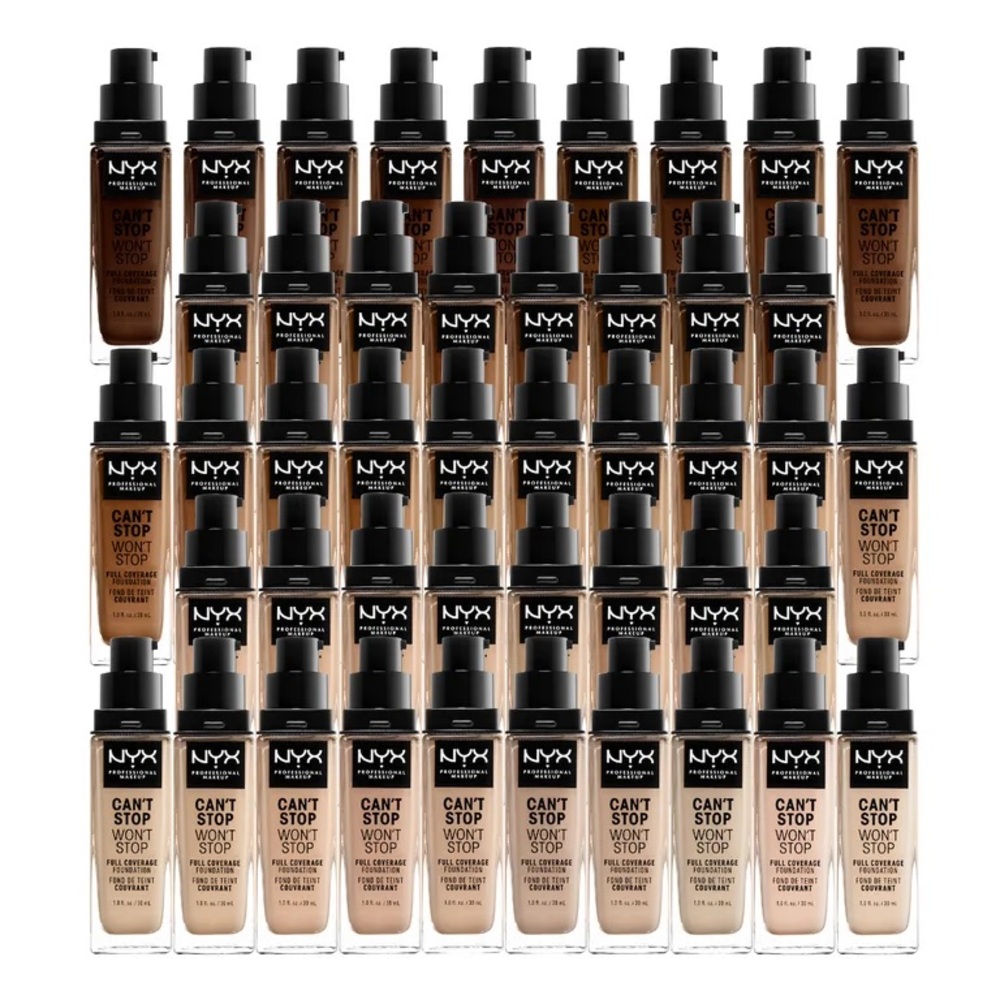 NYX Can't Stop Won't Stop 24hr Full Coverage Liquid Foundation Golden Honey, NEW - Picture 9 of 10